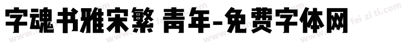 字魂书雅宋繁 青年字体转换